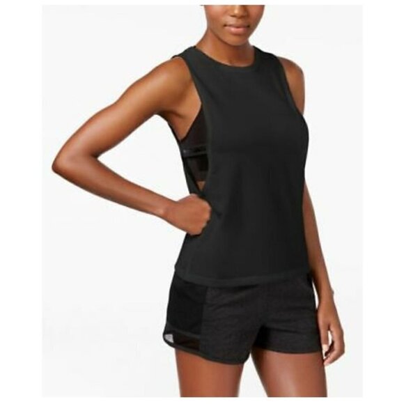 NWT Nike Elastika Black Biker Tank - Picture 1 of 4
